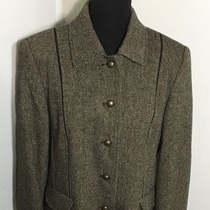 Kirsten Mode Design Blazer and Pant Set Wool Blend